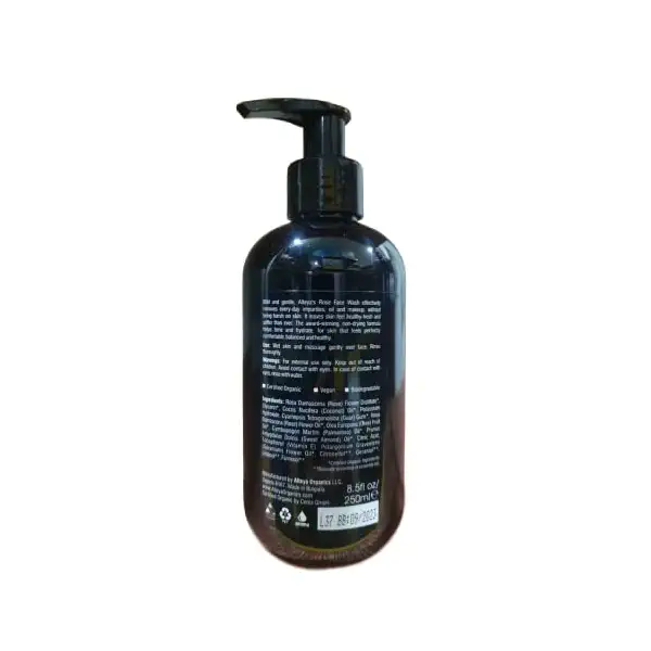 Organic Rose Otto Face Wash 3
