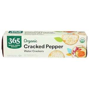 365 by Whole Foods Market, Organic Cracked Pepper Water Crackers, 4.4 OZ
