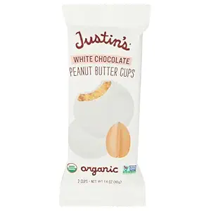 Organic White Chocolate Peanut Butter Cups, 1.4 OZ