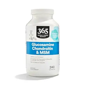 365 by Whole Foods Market, Glucosamine Chondroitin and MSM, Supports Healthy Joints, 240 Capsules
