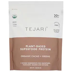 Organic Plant Based Cacao Superfood Protein, 16 OZ