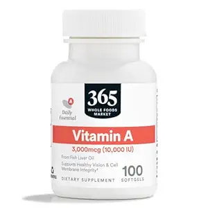 365 by Whole Foods Market, Vitamin A 10,000 IU, 100 CT