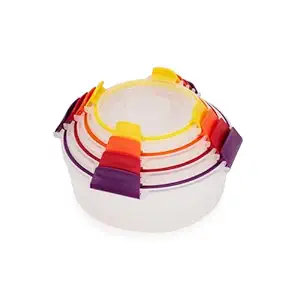 Multicolor Round Nest Lock Bag 8 Pc, 1 EA