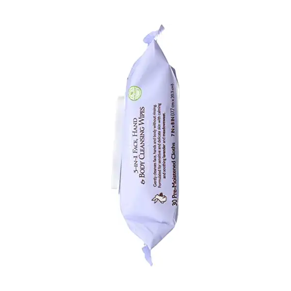3-In-1 Calming Face Hand Body Wipes, 30 CT 6