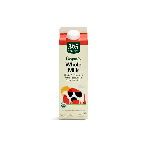 365 by Whole Foods Market, Organic Whole Milk, 32 Fl Oz 1