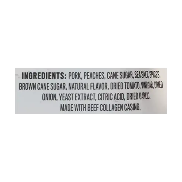Hickory Peach Bbq Smoked `Shorty` Sausages, 4 OZ 4
