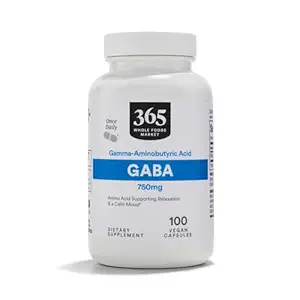 365 by Whole Foods Market, GABA 750Mg, 100 Vegetarian Capsules