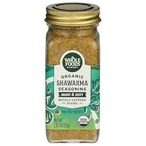 Whole Foods Market, Organic Seasoning, Shawarma (No Salt Added), 1.87 Ounce