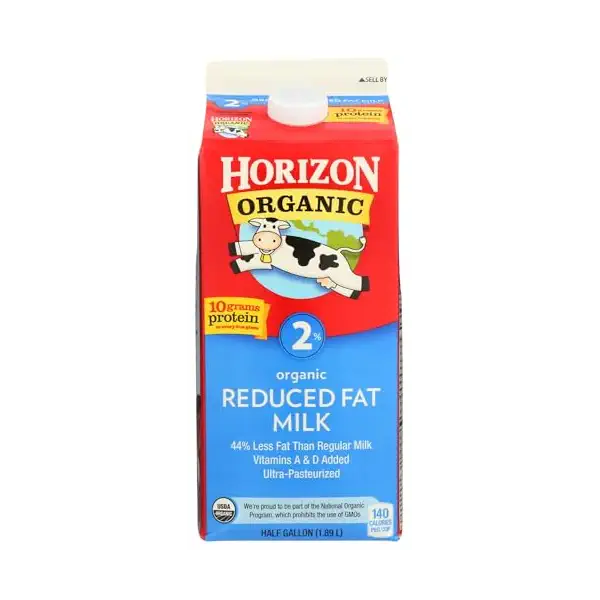 Organic Reduced Fat Milk 1