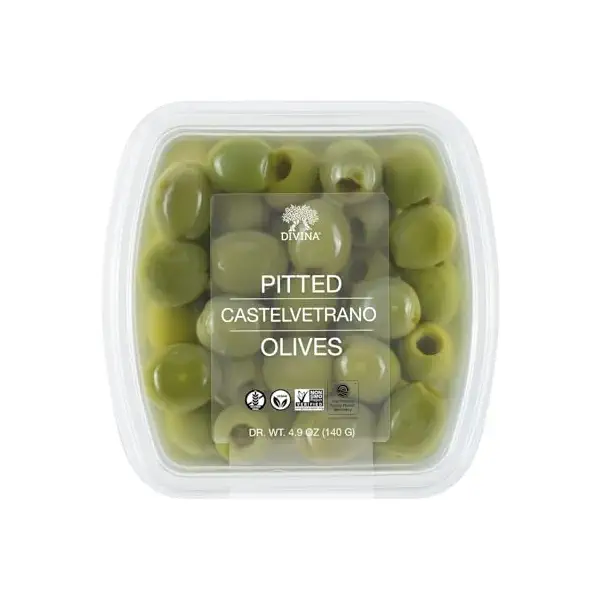 Pitted Castelvetrano Olives Deli Cup, 4.9 OZ 1