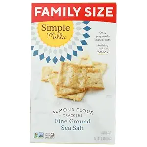 Family Size Sea Salt Almond Flour Crackers, 7 OZ