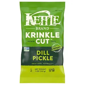 Dill Pickle Krinkle Potato Chips, 5 OZ