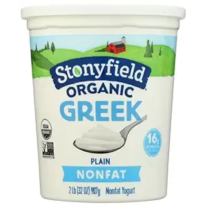 Organic Plain Fat Free Greek Yogurt, 32 OZ