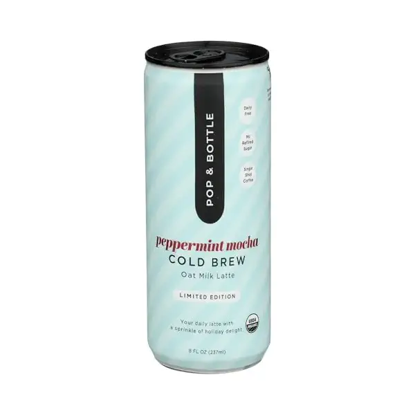 Organic Peppermint Mocha Oat Milk Latte, 8 FZ 1