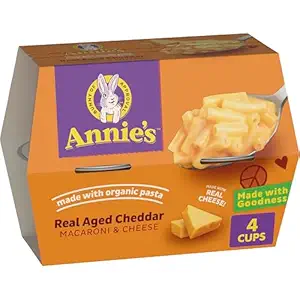 Real Aged Cheddar Mac & Cheese Cups 4 Pack, 8.04 OZ
