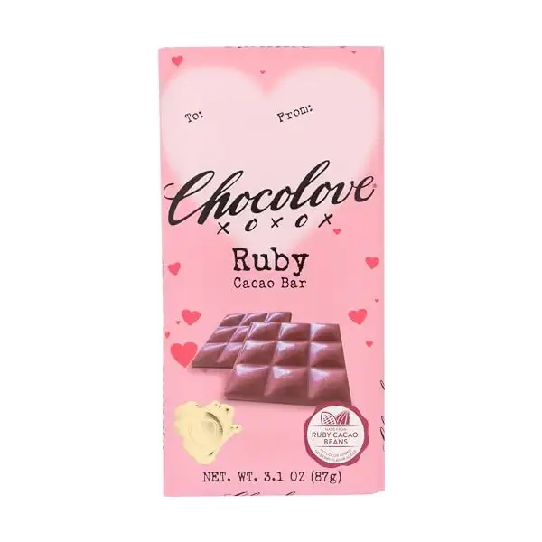 Valentine's Ruby Cacao Bar, 3.1 OZ 1