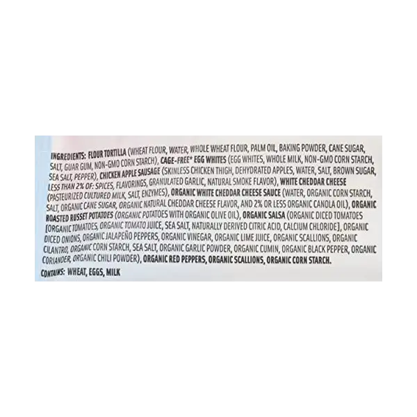 Chicken Apple Sausage Burrito Egg Whites, 5 OZ 4