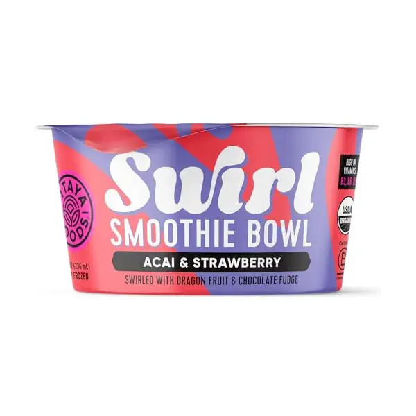 Organic Strawberry Acai Swirl Bowl, 6 OZ 1