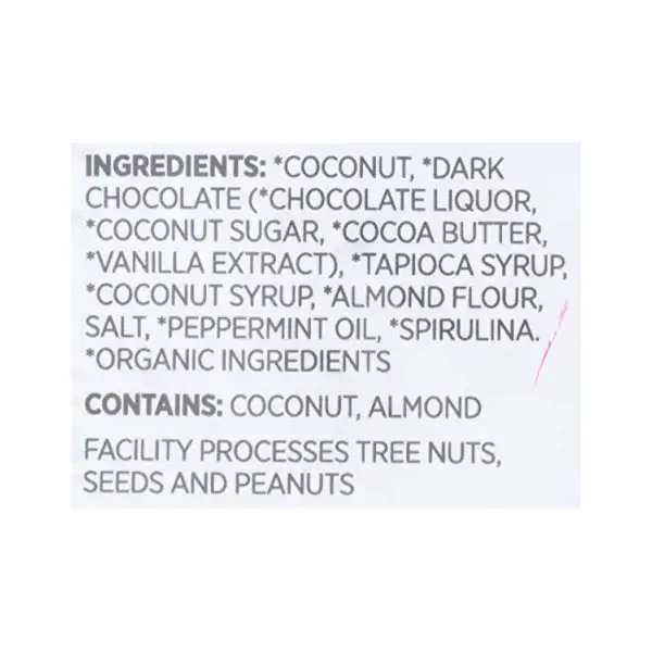 Organic Mint Chocolate Covered Coconut Cookie Bites, 3.5 OZ 3