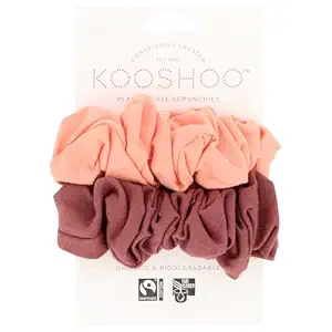Coral Rose Plastic Free Scrunchie, 2 CT