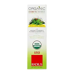 Organic Mint Aloe Toothpaste, 3 OZ