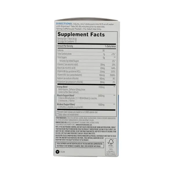 Blueberry Raspberry Pre-Workout Powder 12 Count, 0.3 OZ 5
