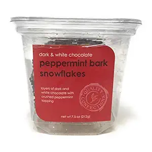 Peppermint Snowflake Dark Chocolate Bark, 7.5 OZ