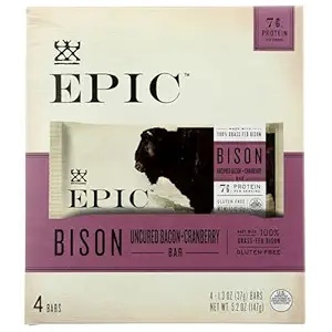 Uncured Bacon & Cranberry Bison Bars, 5.2 OZ