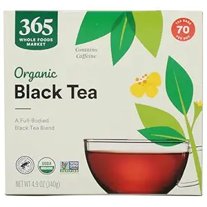 365 by Whole Foods Market, Organic Black Tea, Single-Serve Tea Bags, 70 Count