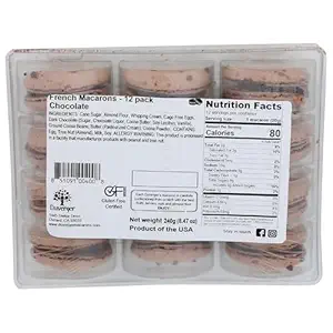 Chocolate Macaron 12 Count, 8.47 OZ