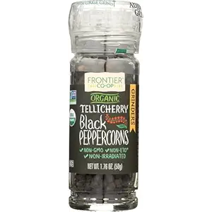 Organic Tellicherry Black Peppercorns, 1.76 OZ