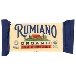 Organic Sharp Cheddar Bar, 8 OZ