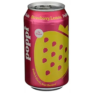 Strawberry Lemon Prebiotic Soda, 12 FZ