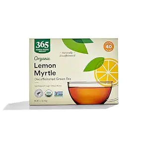 365 by Whole Foods Market, Organic Green Tea with Lemon Myrtle, Decaf, 40 Count
