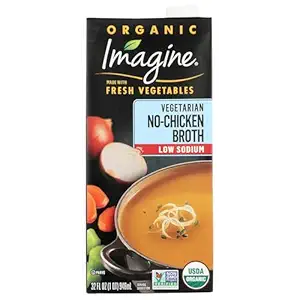 Organic Low Sodium No-Chicken Broth, 32 FZ