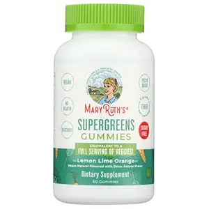 Lemon Lime Orange Supergreens Gummies, 60 CT
