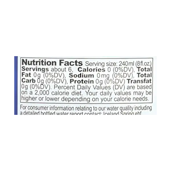 Spring Water, 50.7 FZ 3