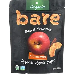 Organic Apple Chips With Cinnamon, 3 OZ