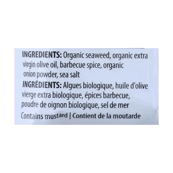 Organic Roasted Seasoned Seaweed Barbecue, 0.36 OZ 4
