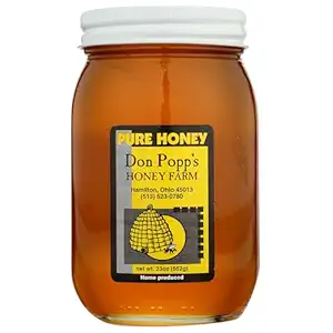 Honey Pint Glass Jar, 23 OZ