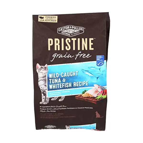 Pristine Wild-Caught Tuna & Whitefish Cat Food, 48 OZ 1