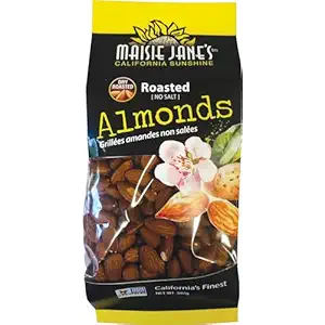 Dry Roasted Unsalted Almonds, 397 GR