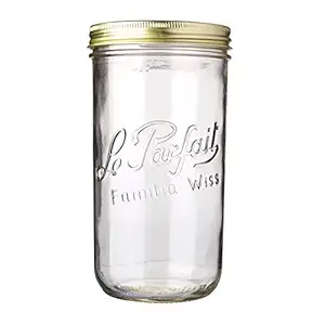 Canning French Glass Mason Jar, 1 EA
