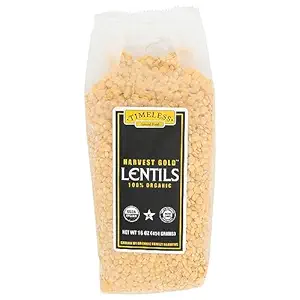 Organic Harvest Gold Lentils, 16 OZ