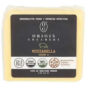 Organic 100% A2 Heritage Mozzarella Block, 8 OZ