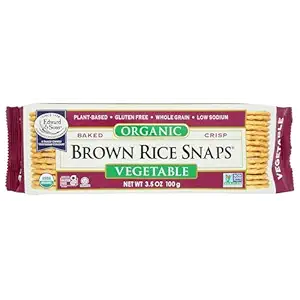 Organic Vegetable Brown Rice Snaps, 3.5 OZ