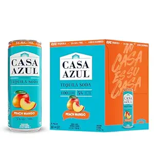 Peach Mango Tequila Soda 4pk Cans, 12 FZ