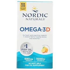 Omega 3 With Vit D Lemon, 60 CT