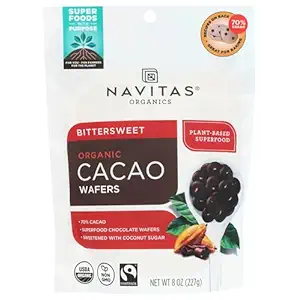Organic Bittersweet Cacao Wafers, 8 OZ