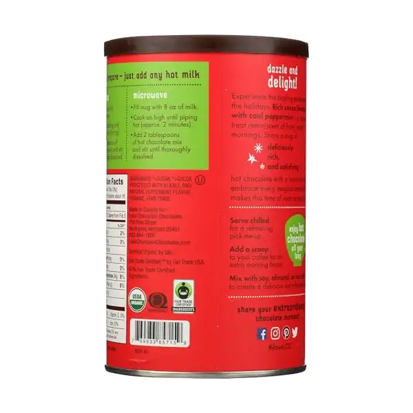 Organic Peppermint Hot Chocolate, 16 OZ 2